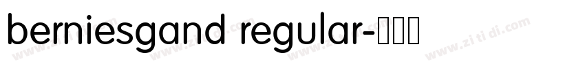 berniesgand regular字体转换 berniesgand regular字体转换